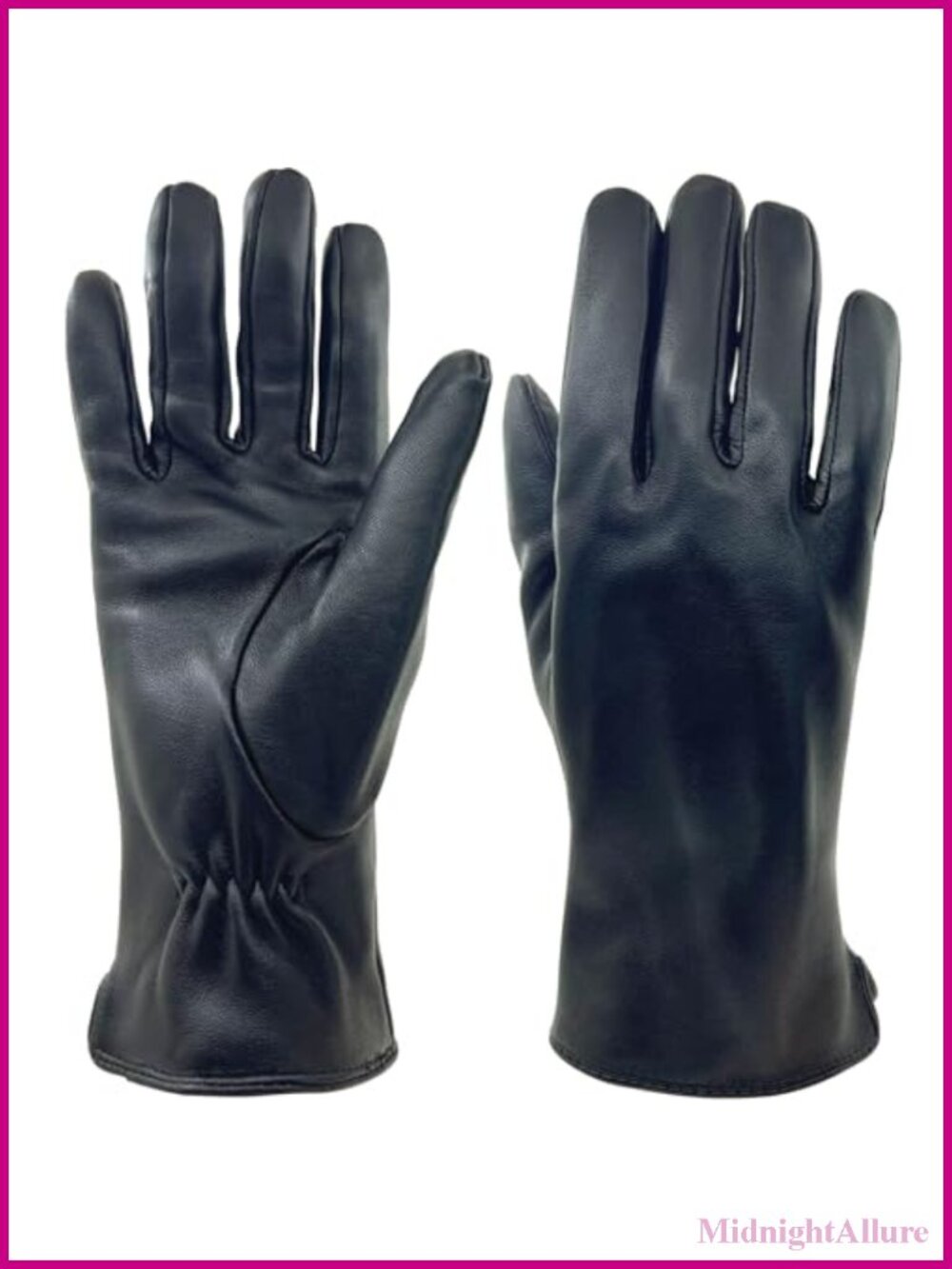 Lambskin Leather Gloves Wool Lined Warm Winter Cold Weather